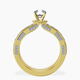 18kt Yellow Gold Regalia Milgrain Lab Diamond Ring side right image one