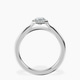 18kt White Gold Harriet Halo 2mm Lab Diamond Ring side right image one