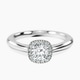 Platinum Harriet Halo 2mm Lab Diamond Ring front image