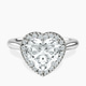 Platinum Harriet Halo 2mm Lab Diamond Ring front image