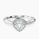 Platinum Harriet Halo 2mm Lab Diamond Ring front image