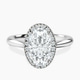 Platinum Harriet Halo 2mm Lab Diamond Ring front image