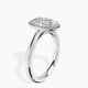 Platinum Harriet Halo 2mm Lab Diamond Ring standing product image one