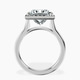 Platinum Harriet Halo 2mm Lab Diamond Ring side right image one