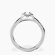 Platinum Harriet Halo 2mm Lab Diamond Ring side right image one