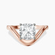 10kt Rose Gold Eden Crest Lab Diamond Ring front image