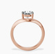 10kt Rose Gold Eden Crest Lab Diamond Ring side right image one