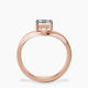 10kt Rose Gold Eden Crest Lab Diamond Ring side right image one