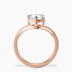 18kt Rose Gold Eden Crest Lab Diamond Ring side right image one
