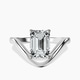 10kt White Gold Eden Crest Lab Diamond Ring front image