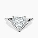 18kt White Gold Eden Crest Lab Diamond Ring front image