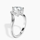 18kt White Gold Eden Crest Lab Diamond Ring standing product image one