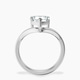 18kt White Gold Eden Crest Lab Diamond Ring side right image one