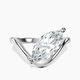 10kt White Gold Eden Crest Lab Diamond Ring front image