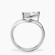 10kt White Gold Eden Crest Lab Diamond Ring side right image one