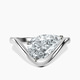 18kt White Gold Eden Crest Lab Diamond Ring front image