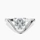 18kt White Gold Eden Crest Lab Diamond Ring front image