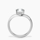18kt White Gold Eden Crest Lab Diamond Ring side right image one