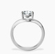 Platinum Eden Crest Lab Diamond Ring side right image one