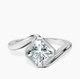 Platinum Ava Crest Lab Diamond Ring front image