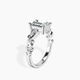 Platinum Catrina Cutwork Lab Diamond Ring standing product image one
