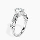 Platinum Catrina Cutwork Lab Diamond Ring standing product image one