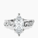 Platinum Catrina Cutwork Lab Diamond Ring front image