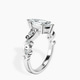 Platinum Catrina Cutwork Lab Diamond Ring standing product image one