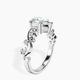 Platinum Catrina Cutwork Lab Diamond Ring standing product image one