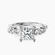 18kt White Gold Catrina Cutwork Lab Diamond Ring front image