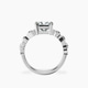 18kt White Gold Catrina Cutwork Lab Diamond Ring side right image one