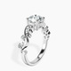 Platinum Catrina Cutwork Lab Diamond Ring standing product image one