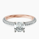18kt Rose Gold Grace Micro pavé Eternity Lab Diamond Ring front image