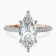 14ct Rose Gold Grace Micro pavé Eternity Lab Diamond Ring front image