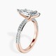 14ct Rose Gold Grace Micro pavé Eternity Lab Diamond Ring standing product image one