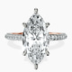 18ct Rose Gold Grace Micro pavé Eternity Lab Diamond Ring front image