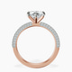 18ct Rose Gold Grace Micro pavé Eternity Lab Diamond Ring side right image one