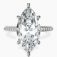 14kt Rose Gold Grace Micro pavé Eternity Lab Diamond Ring front image