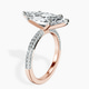 14kt Rose Gold Grace Micro pavé Eternity Lab Diamond Ring standing product image one