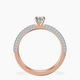 14kt Rose Gold Grace Micro pavé Eternity Lab Diamond Ring side right image one