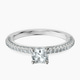 Platinum Grace Micro pavé Eternity Lab Diamond Ring front image