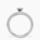 Platinum Grace Micro pavé Eternity Lab Diamond Ring side right image one