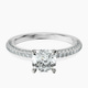 Platinum Grace Micro pavé Eternity Lab Diamond Ring front image