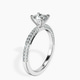 Platinum Grace Micro pavé Eternity Lab Diamond Ring standing product image one