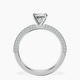 Platinum Grace Micro pavé Eternity Lab Diamond Ring side right image one