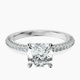 Platinum Grace Micro pavé Eternity Lab Diamond Ring front image