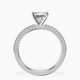 Platinum Grace Micro pavé Eternity Lab Diamond Ring side right image one
