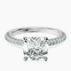 Platinum Grace Micro pavé Eternity Lab Diamond Ring front image