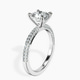 Platinum Grace Micro pavé Eternity Lab Diamond Ring standing product image one