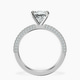 Platinum Grace Micro pavé Eternity Lab Diamond Ring side right image one
